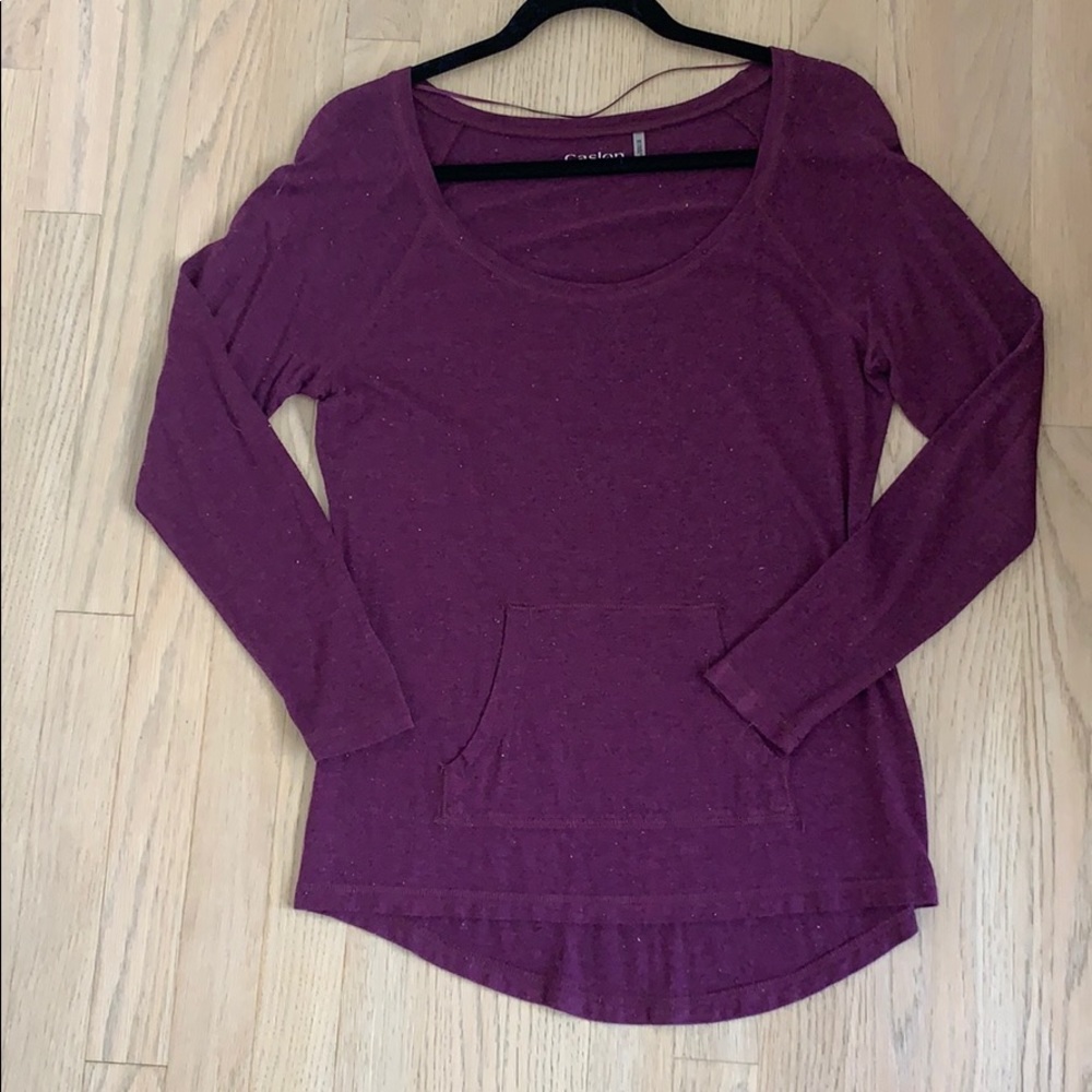 Dark purple long sleeve t shirt